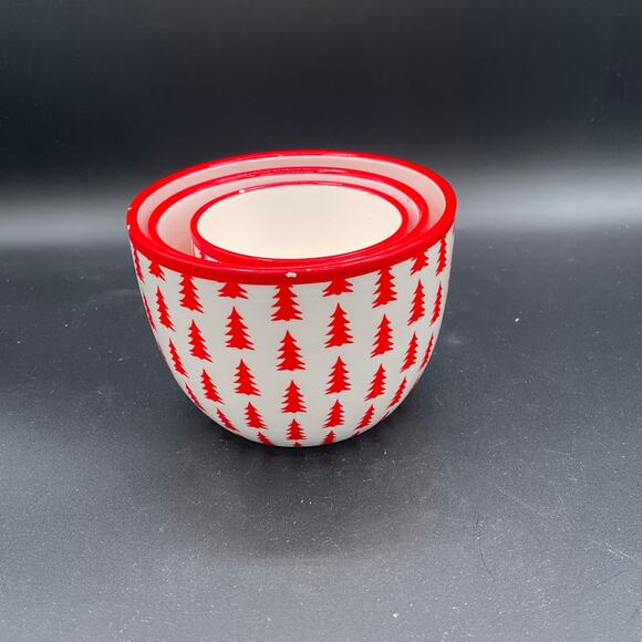 Walgreens Christmas Tree Nesting Bowls - Set of 3 - Picture 4 of 16